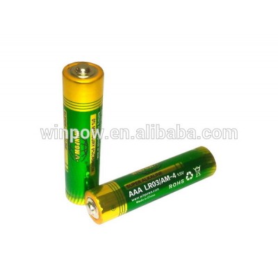 good supplier 1.5v aaa am4 lr03 alkaline battery for remote control