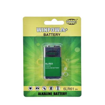 9V 6LR61 Alkaline Battery